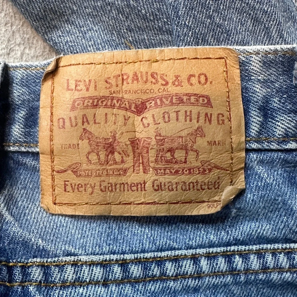 Vintage Levi's 516 Jeans Mens‎ 38x32 (36x31) Blue Slim Fit Light Wash Denim 90s